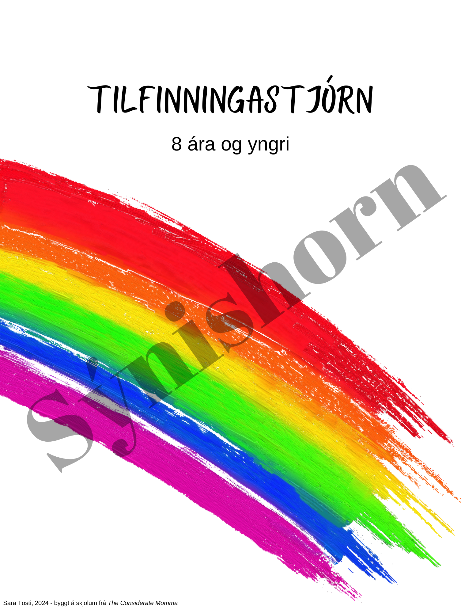 Tilfinningastjórn 8 ára og yngri